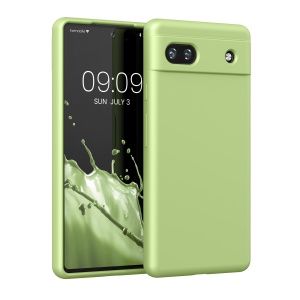Husa Kwmobile pentru Google Pixel 6a, Verde deschis, Silicon, KWM000015FZ043C - Img 1