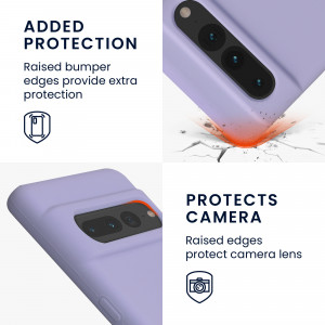 Husa kwmobile pentru Google Pixel 7 Pro, Silicon, Mov, 59452.108 - Img 3