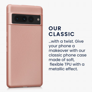Husa kwmobile pentru Google Pixel 7 Pro, Silicon, Roz, 60133.31 - Img 3