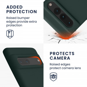 Husa kwmobile pentru Google Pixel 7 Pro, Silicon, Verde, 59452.169 - Img 4