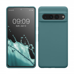 Husa kwmobile pentru Google Pixel 7 Pro, Silicon, Verde, 59452.207 - Img 1