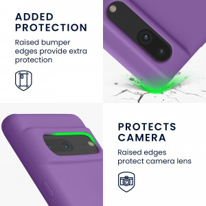 Husa kwmobile pentru Google Pixel 7, Silicon, Violet, 59451.221 - Img 4