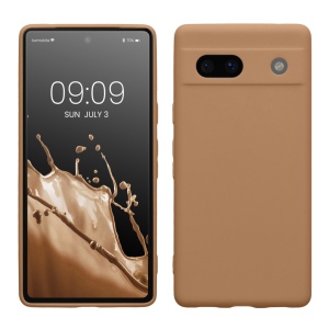 Husa Kwmobile pentru Google Pixel 7a, Crem, Silicon, KWM000019YF033C - Img 1