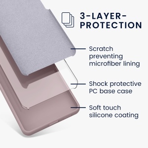 Husa Kwmobile pentru Google Pixel 7a, Mov deschis, Silicon, KWM000019YE047C - Img 5