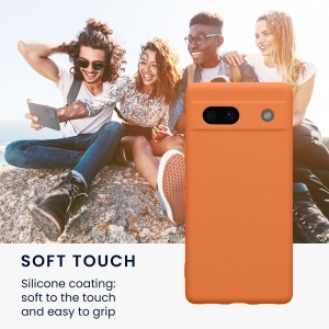 Husa Kwmobile pentru Google Pixel 7a, Portocaliu, Silicon, KWM000019YF036C - Img 3
