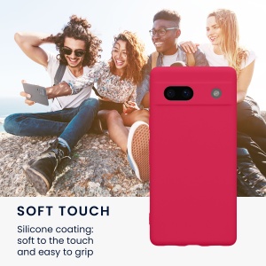 Husa Kwmobile pentru Google Pixel 7a, Roz, Silicon, 61598.77 - Img 3