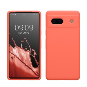 Husa Kwmobile pentru Google Pixel 7a, Roz, Silicon, KWM000019YE050C - Img 1
