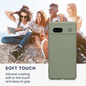 Husa Kwmobile pentru Google Pixel 7a, Verde deschis, Silicon, 61598.172 - Img 3