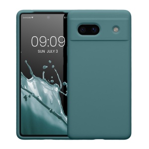 Husa Kwmobile pentru Google Pixel 7a, Verde inchis, Silicon, KWM000019YE017C - Img 2