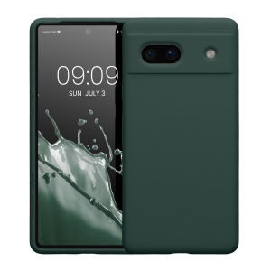 Husa Kwmobile pentru Google Pixel 7a, Verde inchis, Silicon, KWM000019YE035C - Img 2