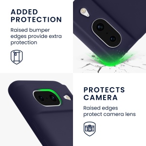 Husa Kwmobile pentru Google Pixel 8, Albastru inchis, Silicon, KWM000020JF038C - Img 4