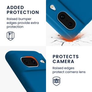 Husa Kwmobile pentru Google Pixel 8, Albastru, Silicon, KWM000020JF013C - Img 10