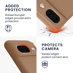 Husa Kwmobile pentru Google Pixel 8, Crem, Silicon, KWM000020JF016C - Img 10