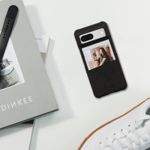 Husa Kwmobile pentru Google Pixel 8, Gri inchis, Textil/Plastic, 61883.19 - Img 6