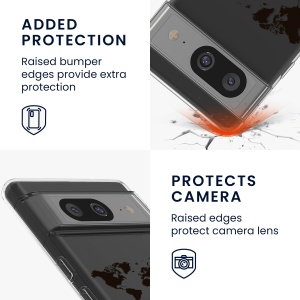 Husa Kwmobile pentru Google Pixel 8, Transparent/Negru, Silicon, KWM000020JN002C - Img 10