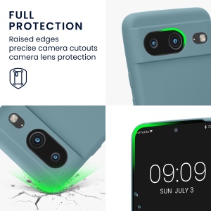 Husa Kwmobile pentru Google Pixel 8, Verde, Silicon, KWM0000208L017C - Img 4