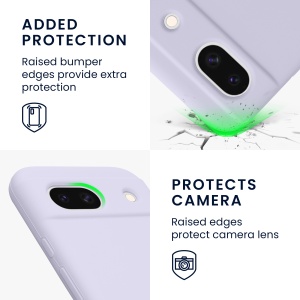 Husa Kwmobile pentru Google Pixel 8a, Mov deschis, Silicon, KWM000020KQ055C - Img 4