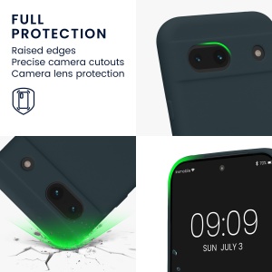 Husa Kwmobile pentru Google Pixel 8a, Verde inchis, Silicon, KWM000020KU004C - Img 4