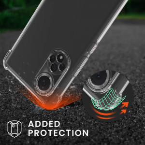 Husa Kwmobile pentru Huawei nova 9, Silicon, Transparent/Negru, 57665.01 - Img 3