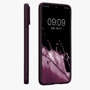 Husa Kwmobile pentru Motorola Edge 30 Neo, Violet inchis, Silicon, 61680.115 - Img 3