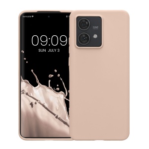 Husa Kwmobile pentru Motorola Edge 40 Neo, Crem, Silicon, KWM000022NU005C - Img 2