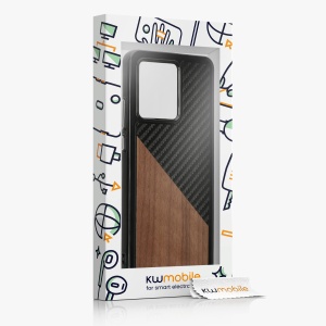 Husa Kwmobile pentru Motorola Edge 40 Neo, Maro/Negru, Lemn, KWM000022NW001C - Img 7