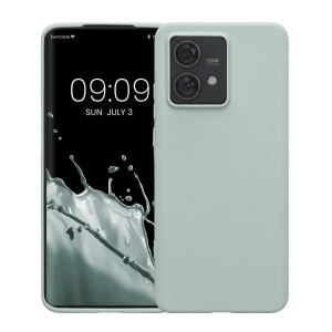 Husa Kwmobile pentru Motorola Edge 40 Neo, Verde deschis, Silicon, KWM000022NU004C - Img 2