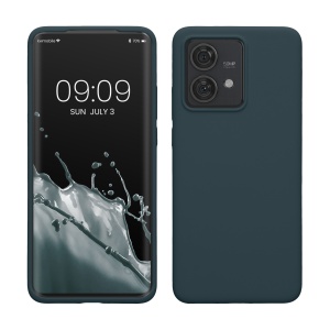 Husa Kwmobile pentru Motorola Edge 40 Neo, Verde inchis, Silicon, KWM000022NV006C - Img 1