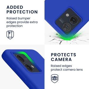 Husa Kwmobile pentru Motorola Moto G84, Albastru, Silicon, KWM000022NO009C - Img 4