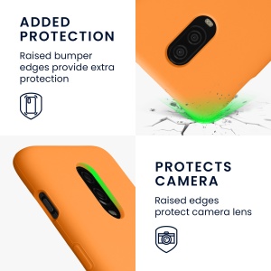 Husa Kwmobile pentru OnePlus 6T, Portocaliu, Silicon, KWM000009BL033C - Img 3