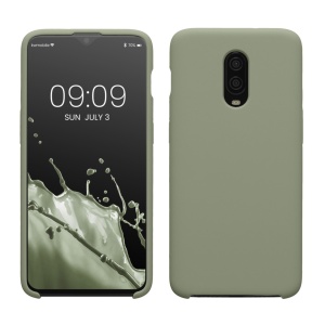 Husa Kwmobile pentru OnePlus 6T, Verde deschis, Silicon, KWM000009BL039C - Img 1