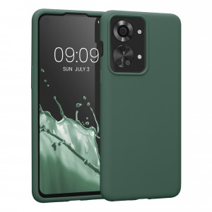 Husa Kwmobile pentru OnePlus Nord 2T, Silicon, Verde, 58764.166 - Img 1