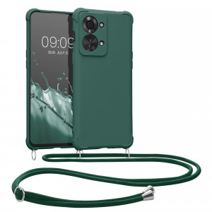 Husa Kwmobile pentru OnePlus Nord 2T, Silicon, Verde, 58770.80 - Img 1