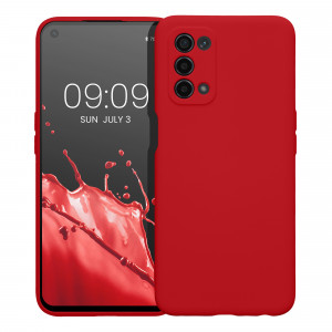 Husa Kwmobile pentru OPPO A74 5G/A54 5G, Silicon, Rosu, 57571.229 - Img 2