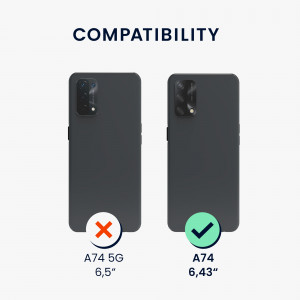 Husa Kwmobile pentru OPPO A74, Albastru, Silicon, 58907.224 - Img 3