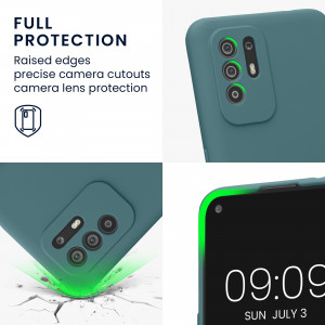 Husa Kwmobile pentru OPPO A94 5G, Silicon, Verde, 58332.207 - Img 4