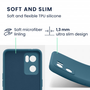 Husa Kwmobile pentru OPPO Find X5 Lite, Silicon, Verde, 57633.57 - Img 3