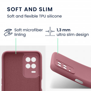 Husa Kwmobile pentru Realme 8 5G/Narzo 30 (2021), Silicon, Violet, 57574.167 - Img 3