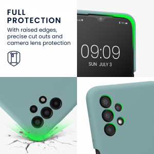 Husa kwmobile pentru Samsung Galaxy A13 4G, Silicon, Verde, 57832.207 - Img 4