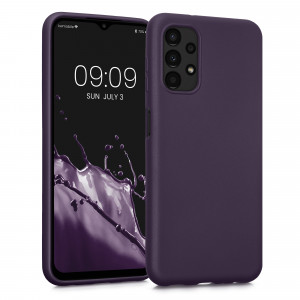 Husa Kwmobile pentru Samsung Galaxy A13, Silicon, Mov, 57956.115 - Img 1