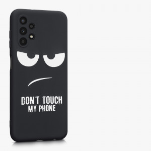 Husa Kwmobile pentru Samsung Galaxy A13, Silicon, Negru/Alb, 58243.01 - Img 8