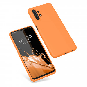 Husa Kwmobile pentru Samsung Galaxy A13, Silicon, Portocaliu, 57805.150 - Img 2