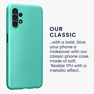 Husa Kwmobile pentru Samsung Galaxy A13, Verde, Silicon, KWM000015KX020C - Img 4