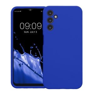 Husa Kwmobile pentru Samsung Galaxy A14 5G, Albastru, Silicon, KWM000018GD036C - Img 2