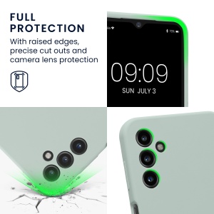 Husa Kwmobile pentru Samsung Galaxy A14 5G, Verde deschis, Silicon, 60808.2 - Img 4