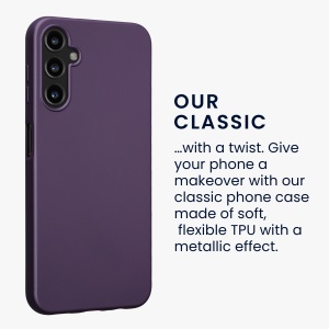 Husa Kwmobile pentru Samsung Galaxy A14 5G, Violet inchis, Silicon, 61163.115 - Img 4