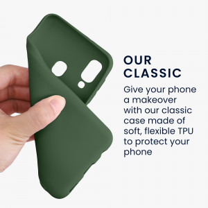 Husa Kwmobile pentru Samsung Galaxy A20e, Silicon, Verde, 48738.118 - Img 4
