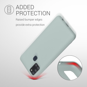Husa Kwmobile pentru Samsung Galaxy A21s, Verde deschis, Silicon, KWM000011GI020C - Img 6