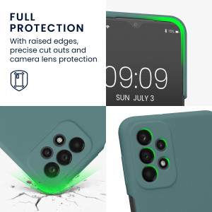 Husa kwmobile pentru Samsung Galaxy A23 /Galaxy A23 5G, Silicon, Verde, 57829.207 - Img 4