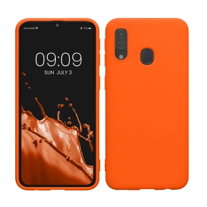 Husa Kwmobile pentru Samsung Galaxy A40, Portocaliu, Silicon, KWM000009ZX032C - Img 1